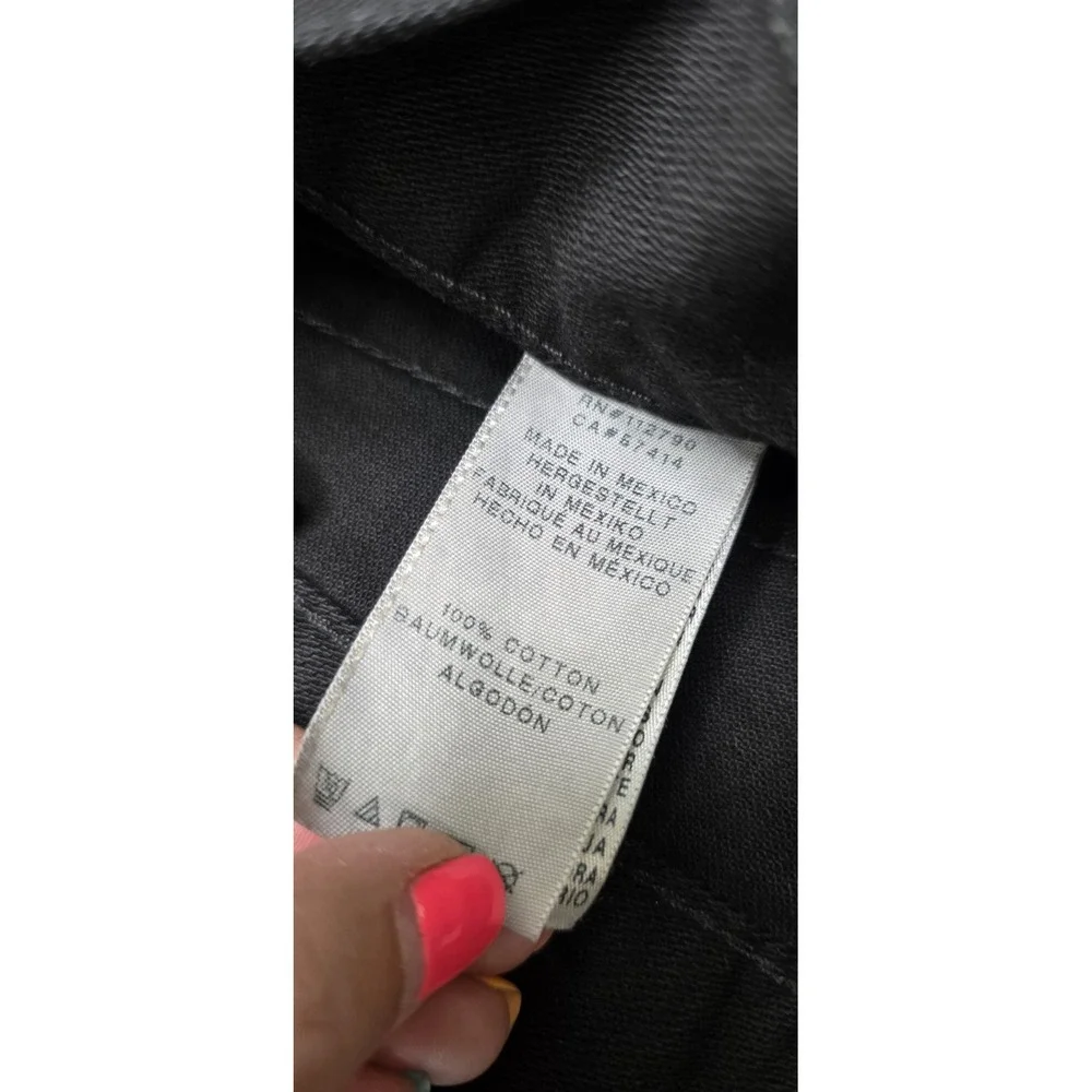 TRUE RELIGION Skinny Denim Jeans Men 36x34 Black Y2K Stitch Pocket